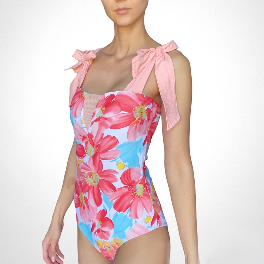 NEW FLORAL SWIMSUIT Large size - Picture 2 of 5